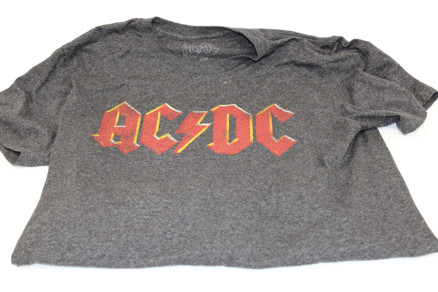 AC/DC vintage inspired graphic t-shirt, gray, adult M