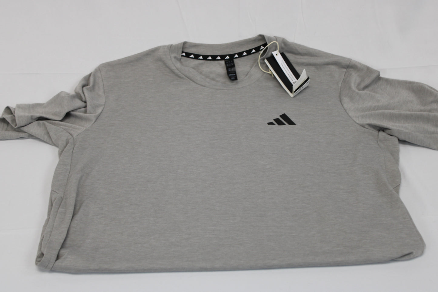 Adidas Climalite moisture wicking workout t-shirt, gray, Men's Med (new)