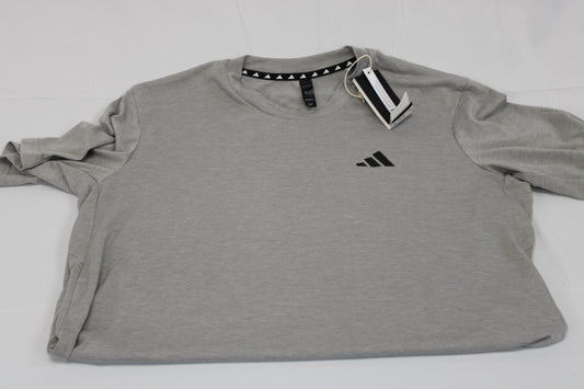 Adidas Climalite moisture wicking workout t-shirt, gray, Men's Med (new)