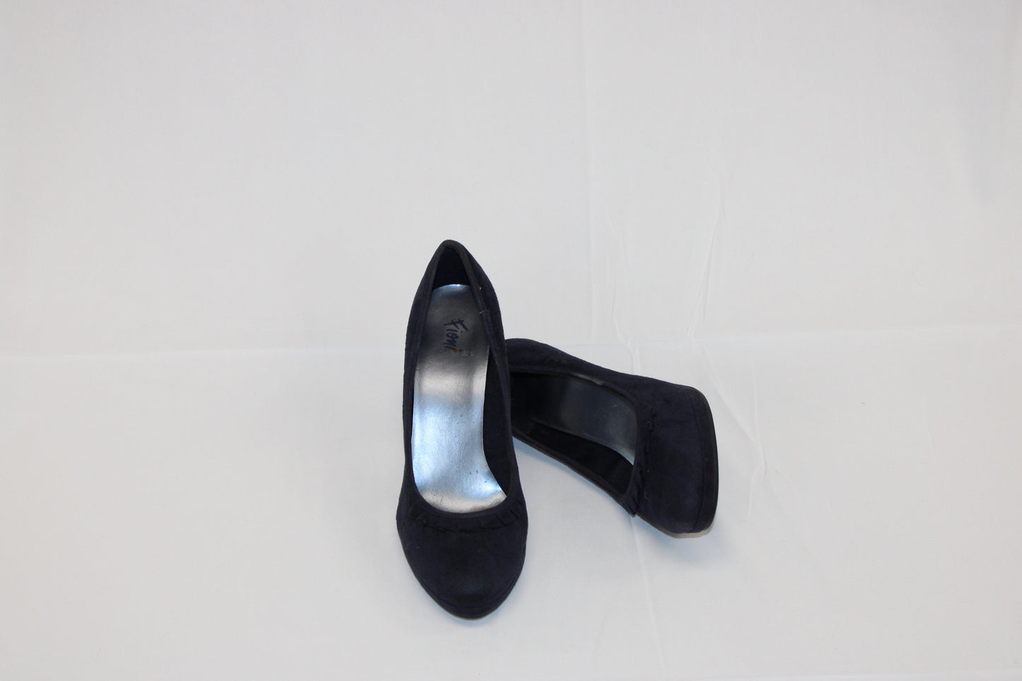 Fioni suede navy blue pump, Women's 10