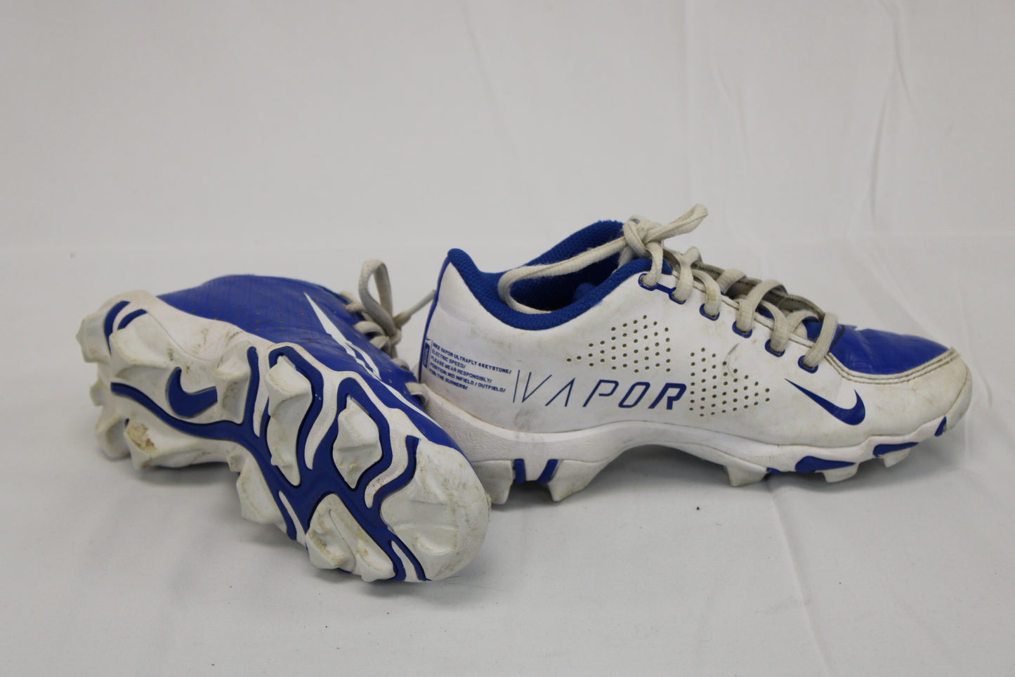 Nike Vapor Ultrafly 4 Keystone baseball cleat, blu/white, Kid's 2