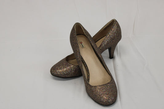 Olsenboye (Mary Kate & Ashley Olsen) pump heel, pewter metallic, Women's 8.5