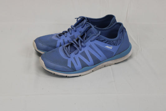 Avia mesh walking shoe, blu/blu, Women's 8.5