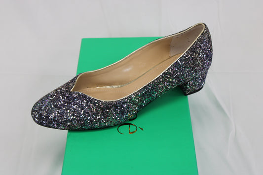 J. Renee Bambalina low heel loafer, glitter metallic, Women's 9