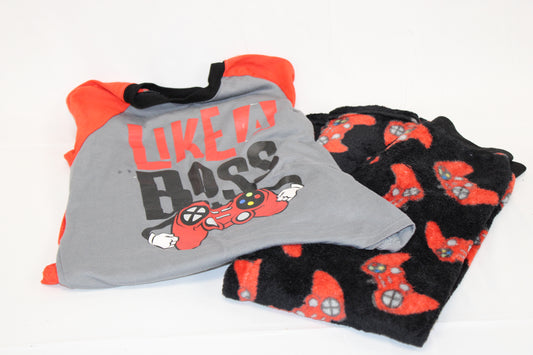 Wonder Nation gaming fleece pajama set, Boy's 8