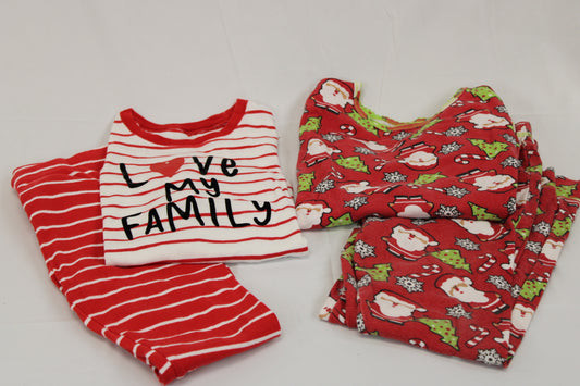 Winter pajama 4 piece bundle, Girl's 10/12