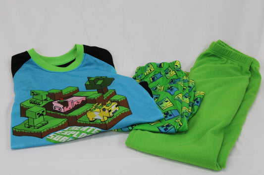 Minecraft 3 piece mix and match pajama set, Boy's 10/12