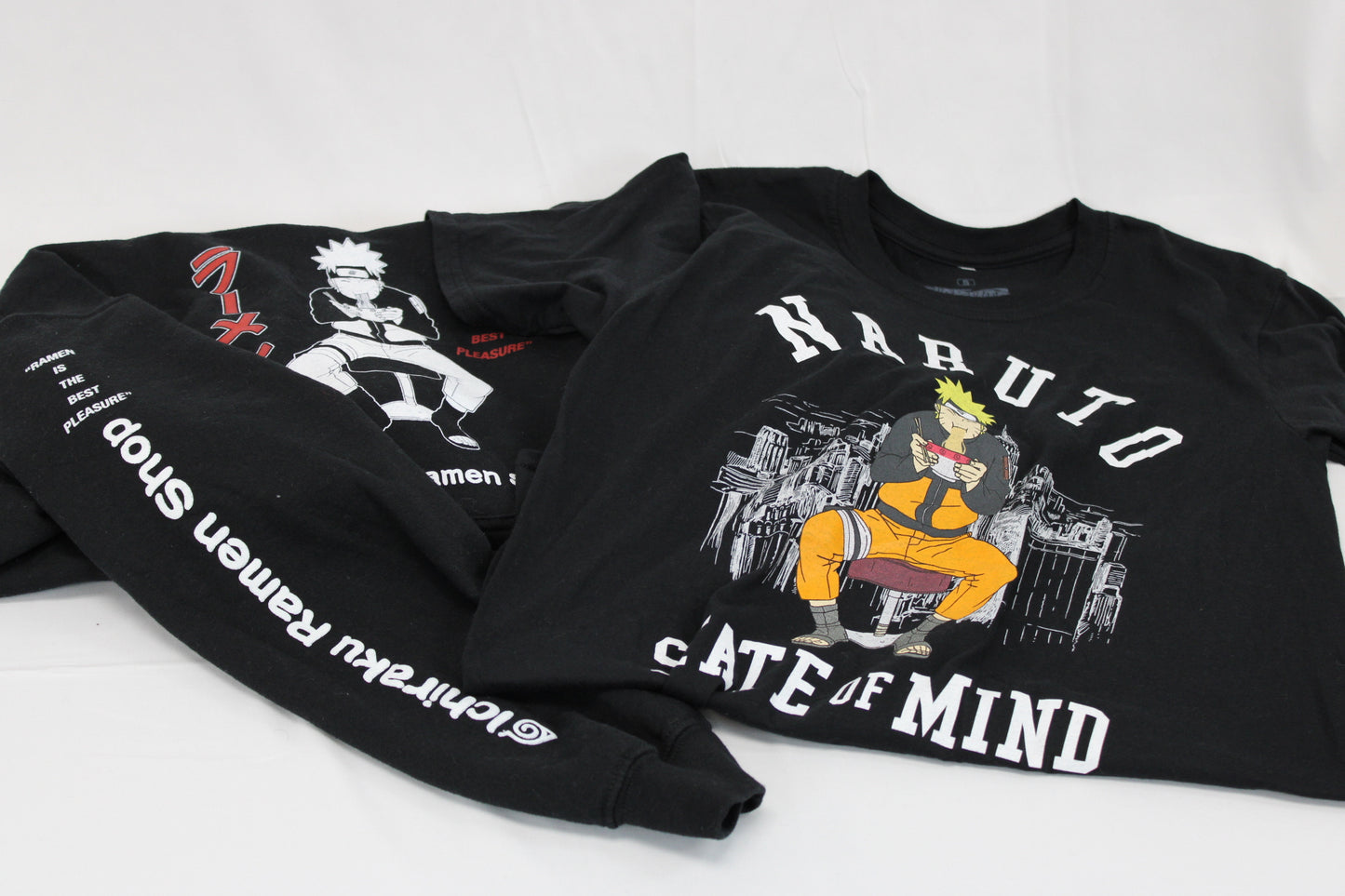 Naruto anime two piece set, hooded sweatshirt and T-shirt, Men's S