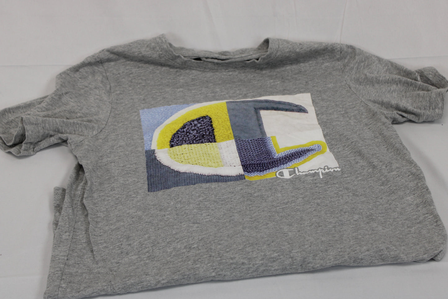 Champion t-shirt, grey/multi, Boy's M