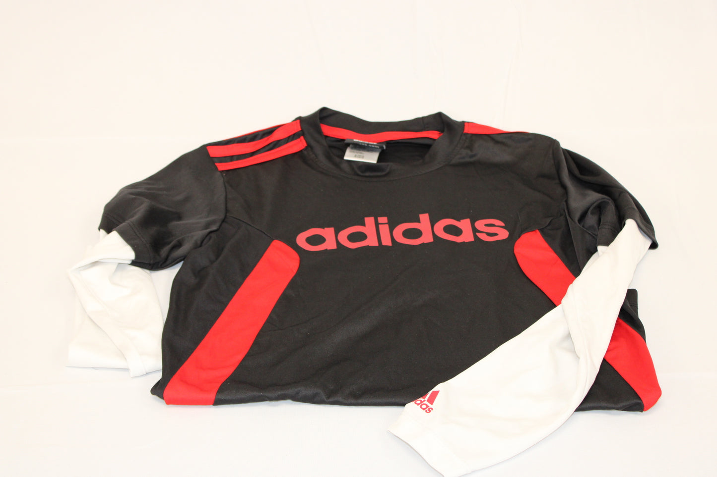 Adidas long sleeve soccer warm up, blk/red, Boy's M