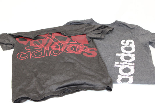 Adidas 2 piece t-shirt bungle, black & red, Boy's M