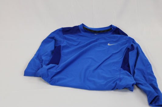 Nike Dri-Fit long sleeve t-shirt, blue, Boy's M