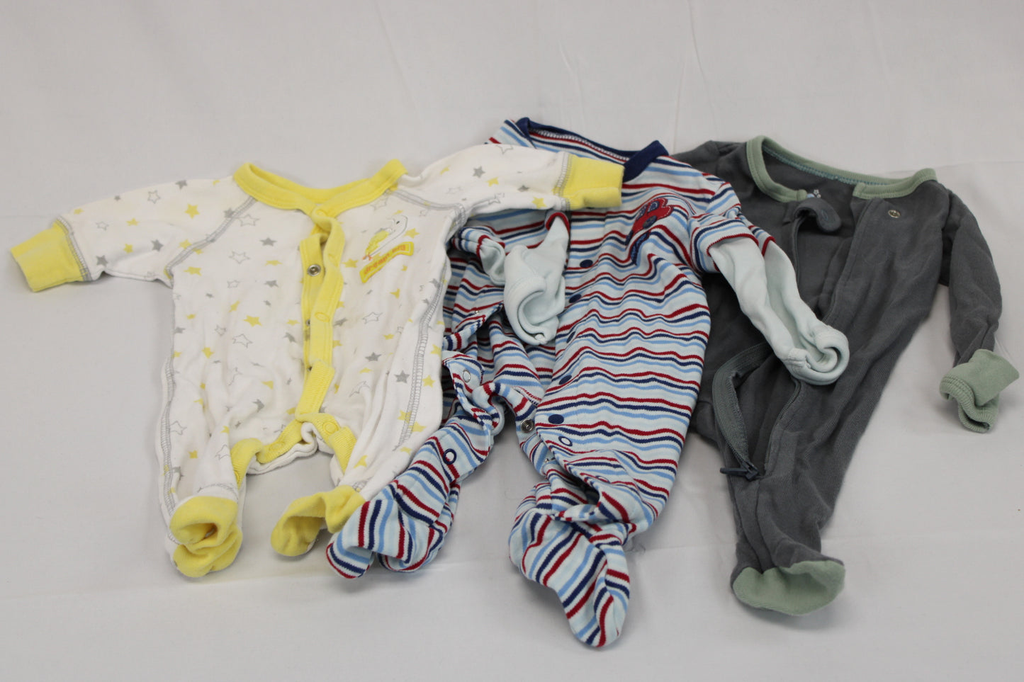 3 piece boy's onesie bundle, NB