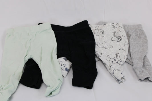 4 piece "jogger" pants bundle, NB