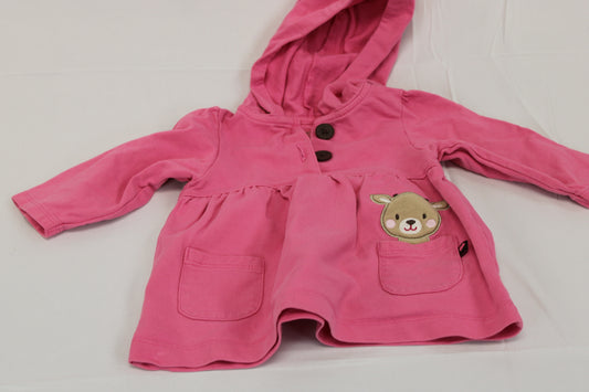 Carter's hooded 2 button dress, 6M