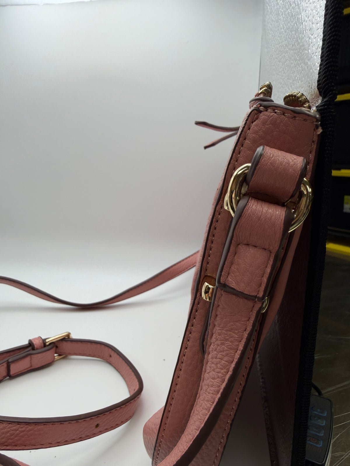 Blush Pink Faux Leather Crossbody bag