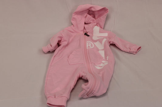 Levi's hooded onesie, pink, 3M