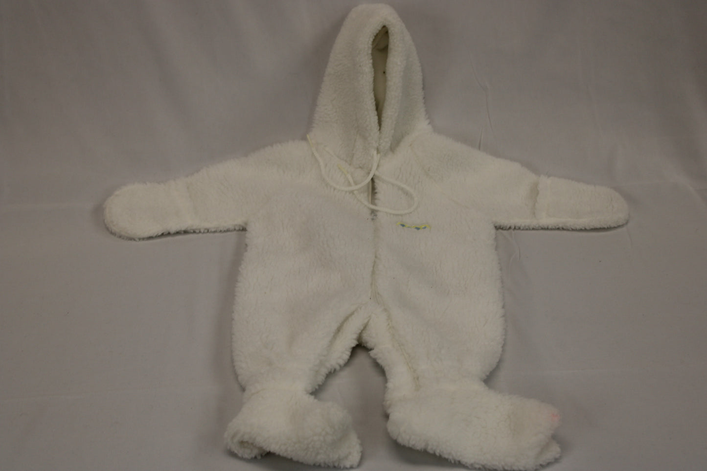 Fleece hooded sleeper onesie, 0-6M