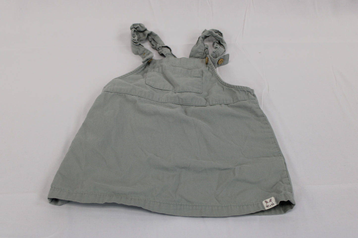 H&M overall dress, gray, 18M