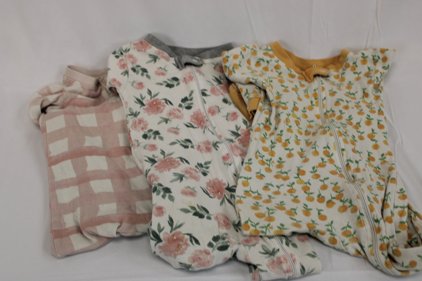 Burt's Bees 3 piece onesie sleepers, 18M