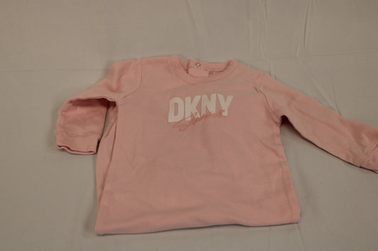 DKNY sleeper full snap onesie, 6-9M