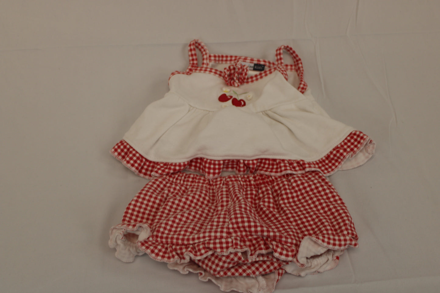 2 piece spaghetti strap dress w/matching bloomers, 6M
