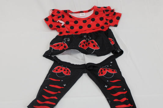 2 piece ladybug shirt & pant set, 3-6M