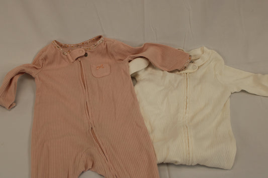 Carter's 2 piece thermal onesie set, 6M