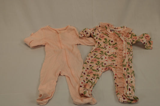 2 piece full zip onesie set, 6M