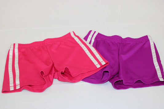 Faded Glory retro mesh gym shorts 2 piece bundle set, Girl's 7-8