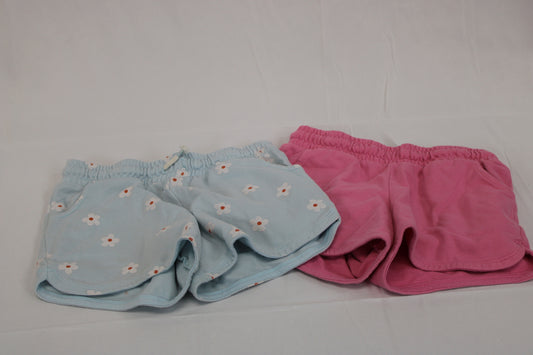 Cat & Jack cotton drawstring shorts 2 piece bundle set, Girl's 10-12