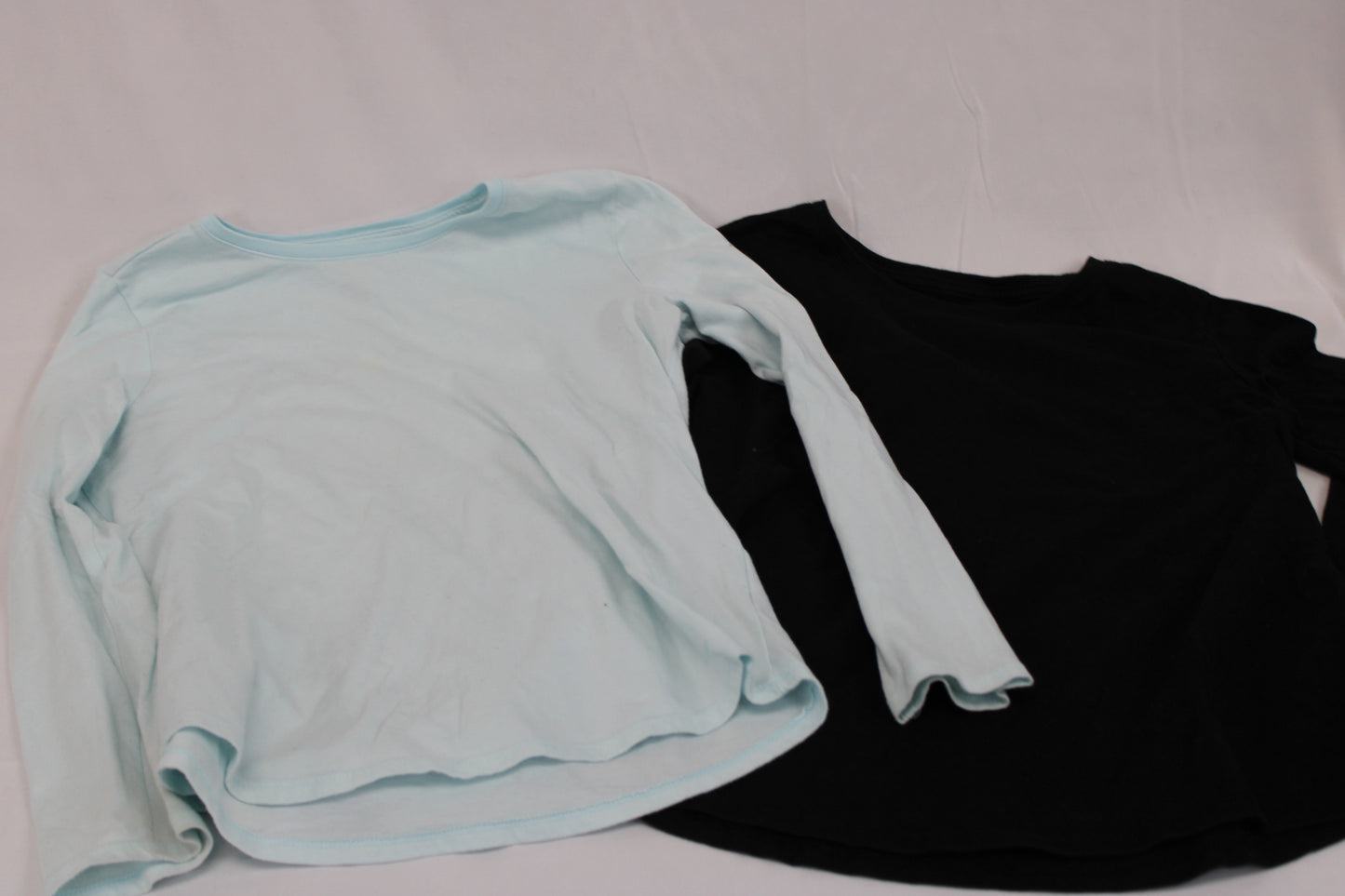 Wonder Nation long sleeve cotton t-shirt 2 piece bundle set, Girl's 10-12