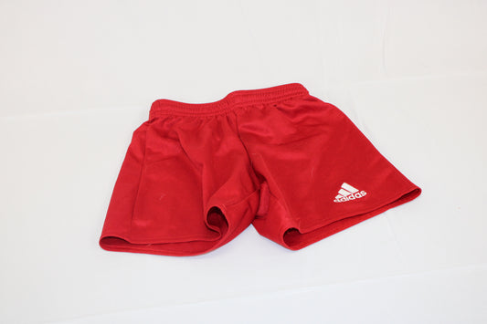 Adidas Climalite mesh athletic shorts, red/white, Boy's 5-6