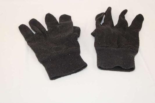 Unisex knit gloves, black, Medium