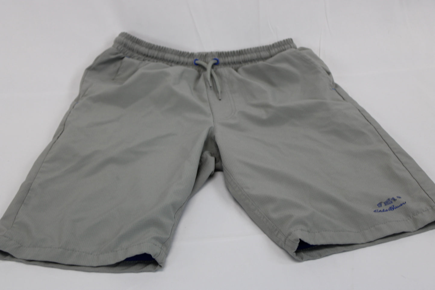 Eddie Bauer drawstring moisture wicking shorts, gray, Boy' 14-16