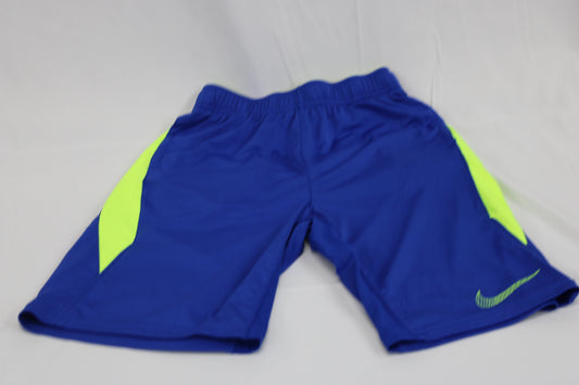 Nike Dri-Fit polyester basketball short, blue/yellow, Boy's XL