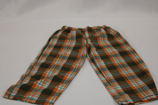 Plaid elastic waist trousers, Girl's 5