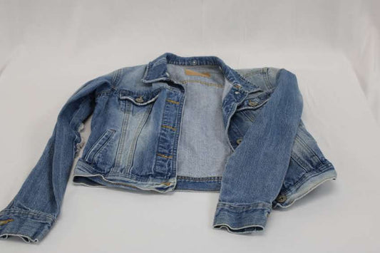 Amethyst Jeans 3 button denim jacket, medium wash, Women's S