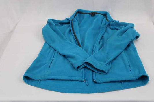 Glacier's Edge full zip fleece jacket, teal, Women's L