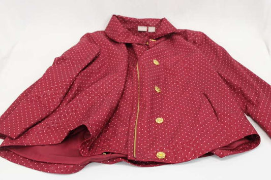 Chico's full zip polka dot rain jacket, Women's 12-14