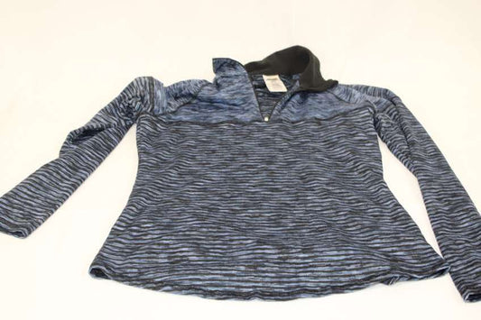 Avia polyester quarter zip athletic jacket, navy, Women's S