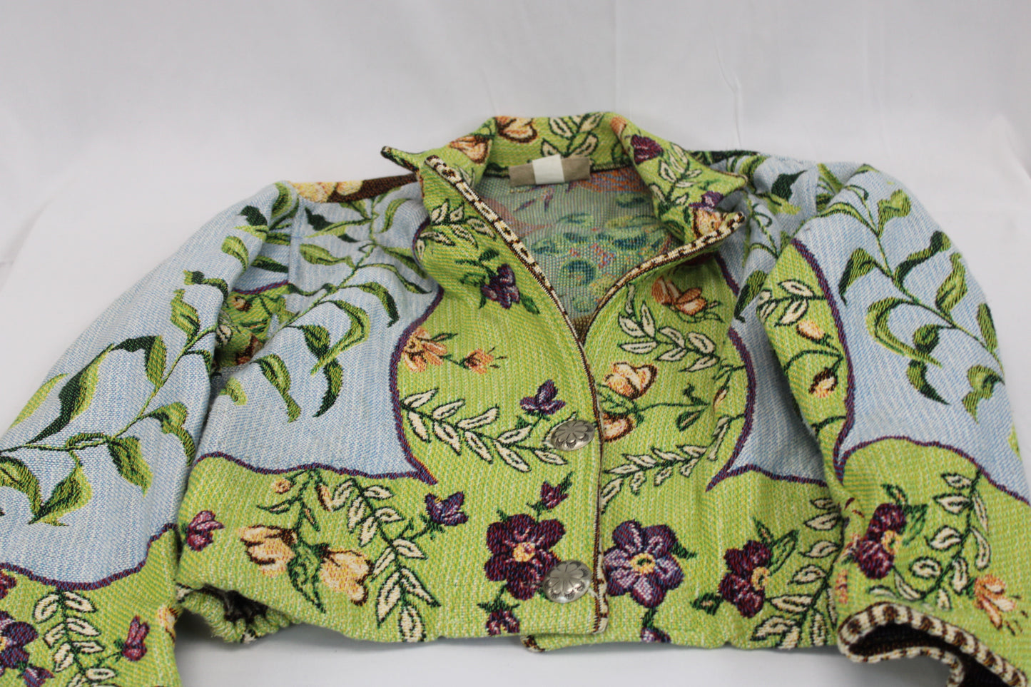 Painted Pony local hand made quilted floral jacket, Women's L