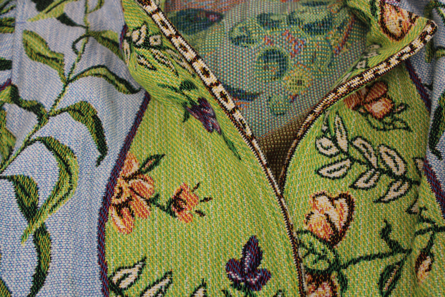 Painted Pony local hand made quilted floral jacket, Women's L