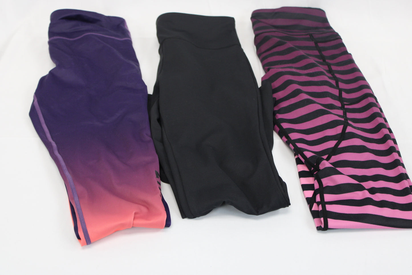 Zyia 3 piece legging bundle set, 2 leggings & 1 yoga pant, Women's 6-8