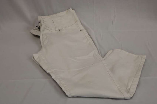 D. Jeans regular fit white jeans, Women's 12