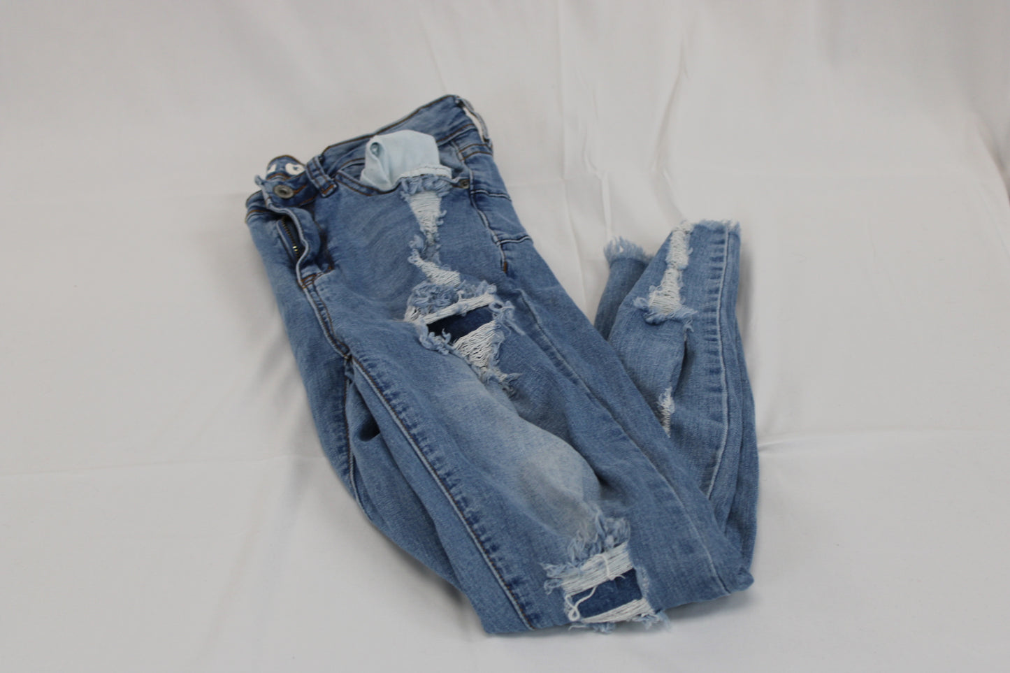 SONG light wash high rise skinny jeans, Women's 5