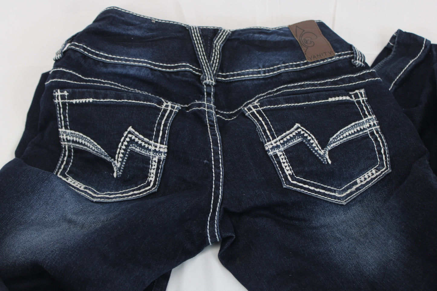 Vanity dark wash boot cut jeans, 25/33