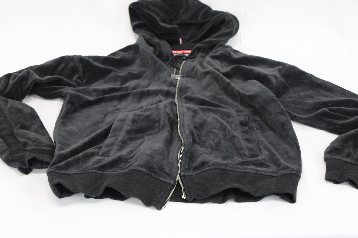 Tommy Hilfiger faux velvet hooded jacket, Women's M