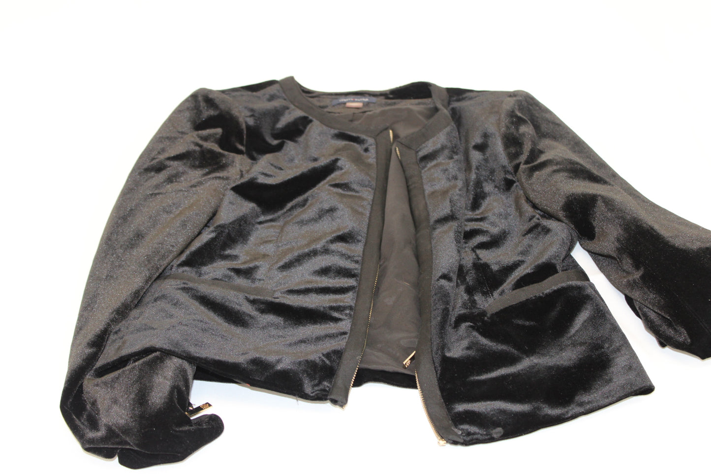 Tommy Hilfiger full zip lined velvet blazer, Women's 10