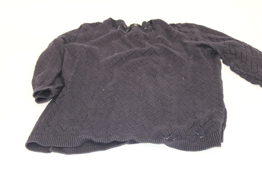 Talbot's crew neck knitted sweater, navy, Women's XL
